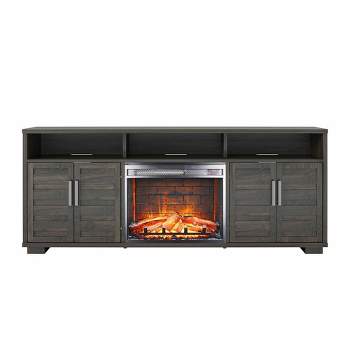 Fairbourne Electric Fireplace and TV Stand for TVs up to 75" - Espresso - Room & Joy
