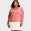 Women's Airy Sleek Ribbed Crewneck Sweatshirt - All In Motion™ - 3 of 3