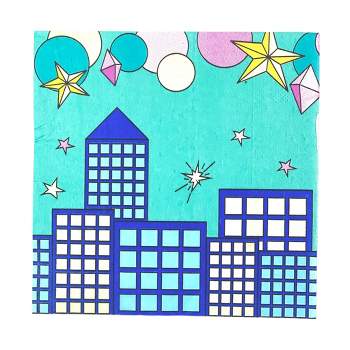 Anna + Pookie 20ct  Mint Green  Superhero Girl Disposable Paper Party Napkins 20 Ct