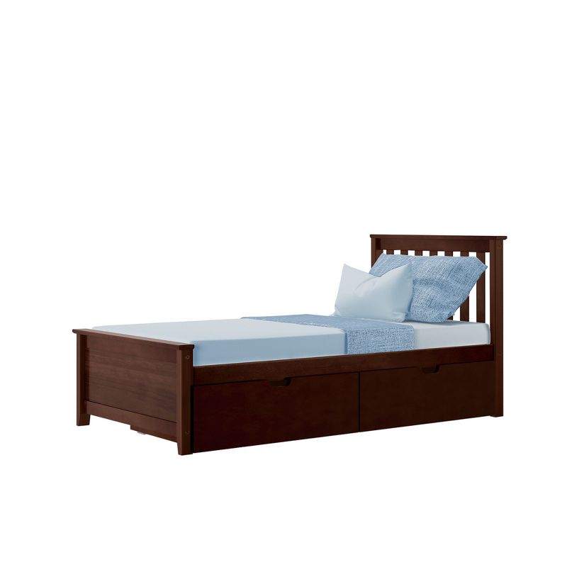Max & Lily Twin-Size Platform Bed with Underbed Storage Drawers, 1 of 9