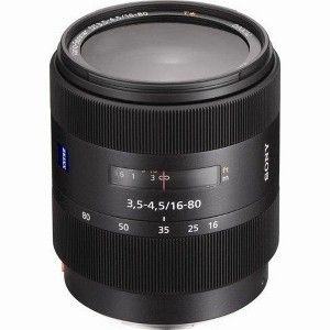 Sony 16-80mm f/3.5-4.5 Carl Zeiss Vario-Sonnar T DT Zoom Lens for Sony Alpha Digital SLR Camera - 1 of 4