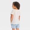 Toddler Girls' Boxy Short Sleeve Palm Tree Graphic T-Shirt - Cat & Jack™ Cream - 3 of 4