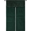 Kate Aurora Christmas Essentials Light Filtering Complete Attached Velvet Window Curtains & Valance Set - 2 of 4