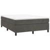 Bed Frame Dark Grey Velvet (100% polyester), plywood, engineered wood - 3 of 4