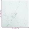 vidaXL Table Top, White 23.6"x23.6" 0.2" Tempered Glass with Marble Design - 2 of 4
