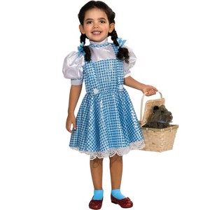 Kids' the Wizard of Oz Dorothy Halloween Costume Dress with Hair Bow - 1 of 4