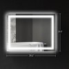 Aghana Digitals 39"x32" LED Bathroom Mirror: Front/Backlit, Anti-Fog, Memory Function, 3000-6500K - 2 of 4