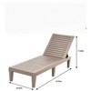 DSVIMOY Chaise Lounge Chairs, Patio Lounge Chair with Adjuestable Backrest, Outdoor Lounge Chair for Poolside, Brown, 74.53"*22.83"*11.26" - 3 of 4