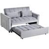 NicBex Convertible Sofa Bed Loveseat Couch with Pull Out Bed & Reclining Backrest,Upholstered Futon Sofa for Living Room,Bedroom - 3 of 4