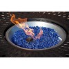 Fire Sense 62366 Sparkling Reflective Tempered Fire Glass for Outdoor Gas/Propane Fire Pits, Easy Install, Sapphire Blue, 10 lbs - 2 of 4