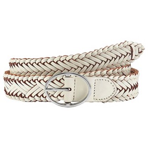 Women's Woven Leather Belt - LASCANA - 1 of 4