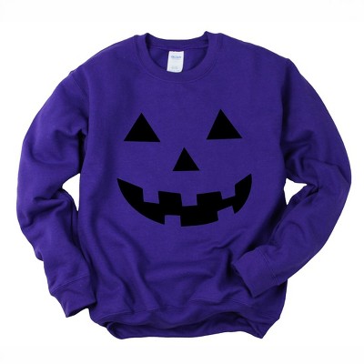 Simply Sage Market Women's Graphic Sweatshirt Pumpkin Face