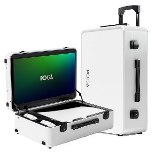 POGA LUX PlayStation 5 Premium Portable Console Travel Case incl. Trolley and 24 AOC Gaming Monitor - Black (V2 - Bluetooth Speaker Optional) - 1 of 4