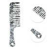 Unique Bargains Marble Handle Hair Comb 1 Pc - 2 of 4