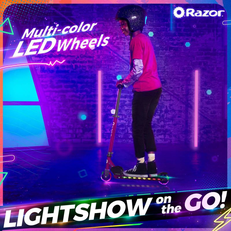 Razor A+ 2 Wheel Scooter with LED Lights, 5 of 13