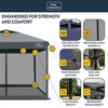 KAMPKEEPER 10x10 Pop Up Canopy Tent with Netting, Outdoor Sun Shade, Dark Grey - 3 of 4
