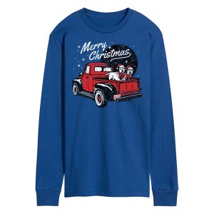 Men's - Instant Message - Christmas Truck Long Sleeve Graphic T-Shirt - 1 of 4