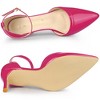 Allegra K Women's Pointed Toe Ankle Strap Stiletto Dress Heels Pumps - 4 of 4