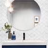 Smart Tiles 2pk XL Glossy Peel & Stick 3D Tile Paper Backsplash Arabesco Marble: Best Stick On Kitchen Backsplash - 4 of 4