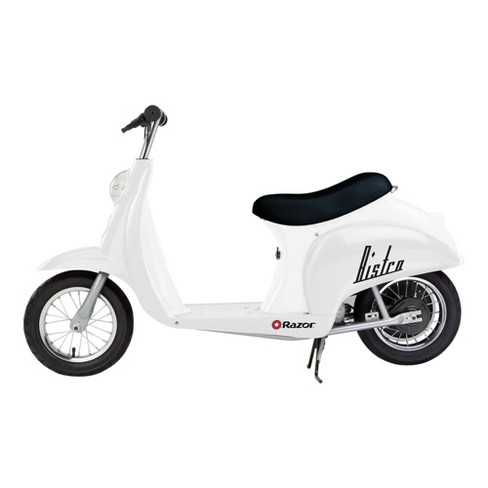 Razor Pocket Mod Miniature Euro 24v Electric Kids Ride On Retro Scooter Speeds Up To 15 Mph With 10 Mile Range Ages 13 And Up White Target