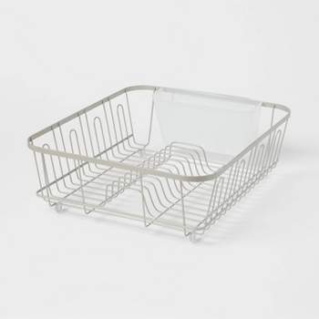 Chrome Plated Steel 2-piece Small Dish Drainer - Red : Target