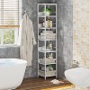 Hommoo 6-Tier Corner Shelf, Narrow Bookshelf Storage Rack - 3 of 4