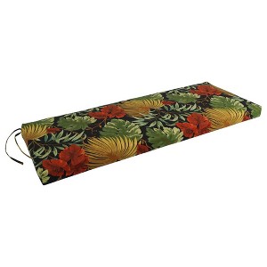 Blazing Needles, 51-inch by 19-inch Patterned Outdoor Spun Polyester Loveseat Cushion - 1 of 3
