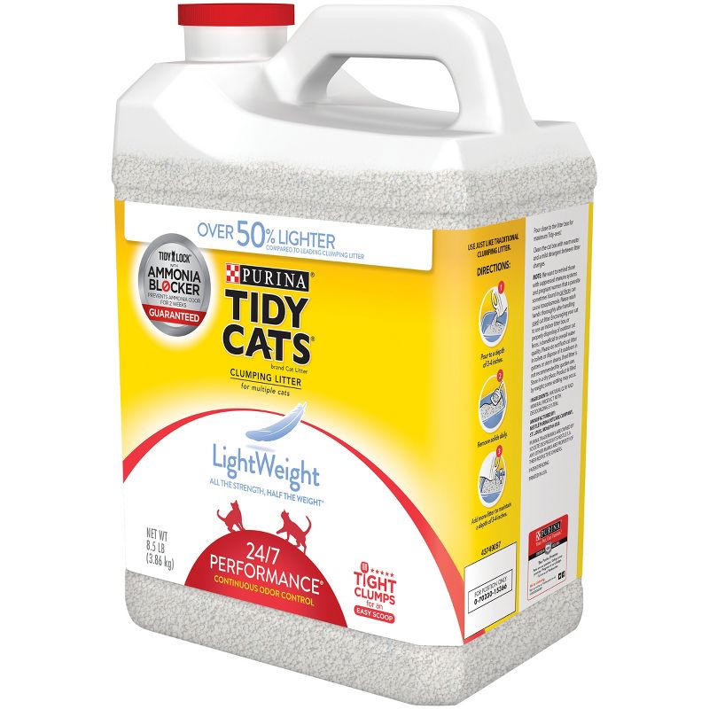 Purina Tidy Cats Lightweight 24/7 Performance Low Dust Clumping Scoop Scented Cat &#38; Kitty Litter for Multiple Cats - 8.5lbs, 6 of 7