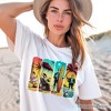 Frankenstein's Beach Vacation T-Shirt, Retro Neon Surf Style Tee for Horror Fans with Summer Vibes| OrnamentallyYou - 4 of 4