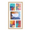 PosterPalooza | Natural Finish Collage Frame - White Mat, 20 Frame Sizes to Choose From, UV Acrylic - 4 of 4