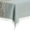Unique Bargains Rustic Cotton Linen Waterproof Dinner Party Christmas Table Cover 2 Packs - 4 of 4
