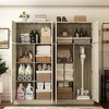 Besiost Farmhouse Kitchen Storage Cabinet with 4 Barn Doors, 71" Tall Kitchen Pantry Cabinet with Shelves - 3 of 4