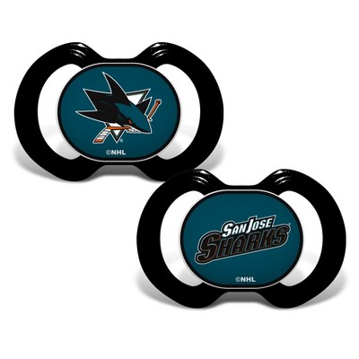 BabyFanatic Officially Licensed Unisex Pacifier 2-Pack - NHL San Jose Sharks