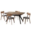 5-Piece Dining Set with Kitchen Table and 4 Armless Chairs - 2 of 4