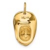 Black Bow Jewelry 14k Yellow Gold 3D Fireman's Hat Pendant, 13 x 21mm - 3 of 4