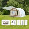 ORRD  Hot Tent with Stove Jack | 8m² Inflatable Camping Tent | 5 Min Setup for 4-6 Person, 4 Season Glamping - 3 of 4