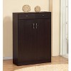 NicBex 5-Tier Shoe Cabinet with 2 Doors and 2 Drawers Modern Freestanding Shoe Rack Organizer with Adjustable Shelves for Entryway - 2 of 4