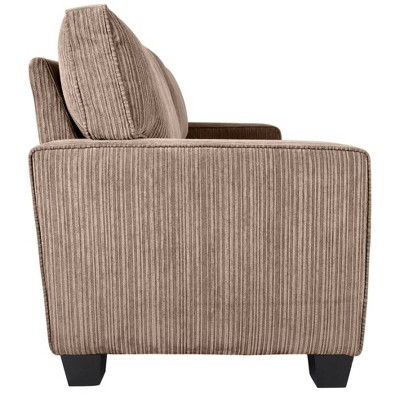 Beige Linen 78" Sofa with Removable Cushions