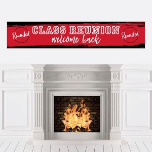 Big Dot of Happiness Reunited Red - School Class Reunion Party Decorations Party Banner - 1 of 4
