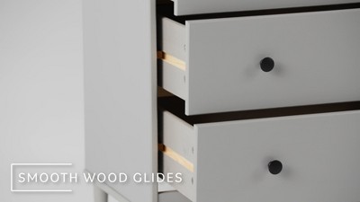 Gray Oak Freestanding Modern 4-Drawer Dresser