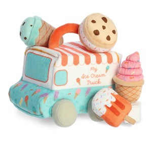 ebba Small My Ice Cream Truck Baby Talk Engaging Baby Stuffed Animal Blue 7" - 1 of 4