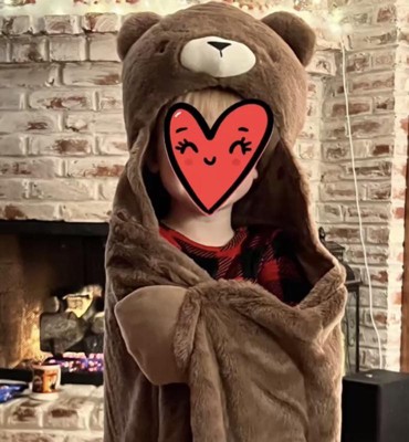 Bear hooded blanket hotsell