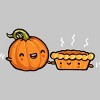 Men's Design By Humans Pumpkin & Pie By walmazan T-Shirt - image 2 of 4