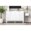 MYINDA 47.2'' Modern TV Stand, Entertainment Center Media Console with 2 Spacious Storage Space, Anti-tip Device For Living room, Up to 43'' - 2 of 4