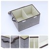 REGALWOVEN Fabric Collapsible Reinforced Versatile Storage Bin with Lid and Handle 16.5*12*10in - 2 of 4