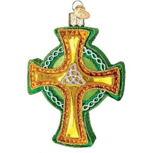 Old World Christmas Blown Glass Ornament for Christmas Tree, Trinity Cross - 1 of 2