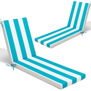 Crestlive Products Patio Outdoor Chaise Lounge Cushion Beige 2 PC - 1 of 4