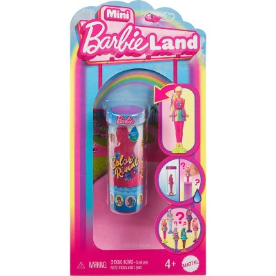 Barbie Mini BarbieLand Color Reveal Dolls, 1.5-inch Doll with Surprise Water Reveal (Styles May Vary)