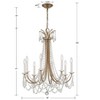 Crystorama Lighting Karrington 8 - Light Chandelier in  Aged Brass - 4 of 4