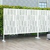 Dovelina Metal Outdoor Privacy Screen Freestanding Patio Decorative Screen (Set of 2) - 2 of 4